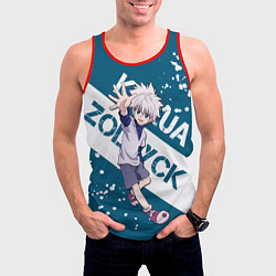 Майка-безрукавка мужская Киллуа Золдик, цвет: 3D-красный — фото 2