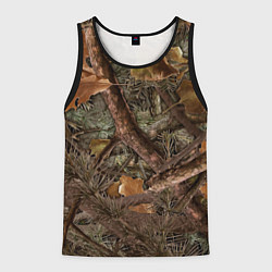 Майка-безрукавка мужская Охотничий камуфляж, цвет: 3D-черный