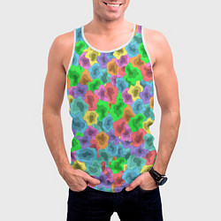 Майка-безрукавка мужская NEON ABSTRACTION, цвет: 3D-белый — фото 2