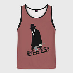 Майка-безрукавка мужская Раскольников, цвет: 3D-черный