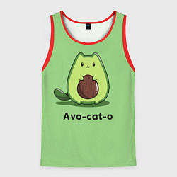 Майка-безрукавка мужская Avo - cat - o, цвет: 3D-красный