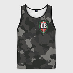 Майка-безрукавка мужская Пограничные войска, цвет: 3D-черный