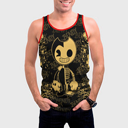Майка-безрукавка мужская Bendy And The Ink Machine краска, цвет: 3D-красный — фото 2