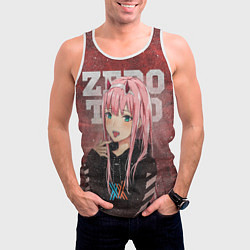 Майка-безрукавка мужская Zero Two, цвет: 3D-белый — фото 2