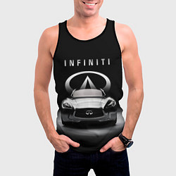 Майка-безрукавка мужская INFINITI, цвет: 3D-черный — фото 2