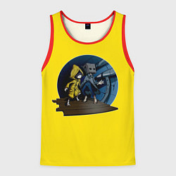 Майка-безрукавка мужская Little nightmares 2 Yelow, цвет: 3D-красный