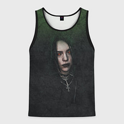 Майка-безрукавка мужская Билли Айлиш, цвет: 3D-черный