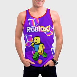 Майка-безрукавка мужская ROBLOX КУБЫ, цвет: 3D-красный — фото 2