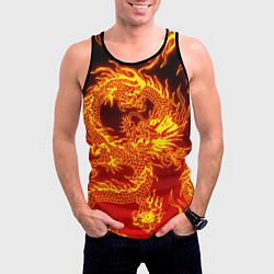 Майка-безрукавка мужская ДРАКОН, цвет: 3D-черный — фото 2