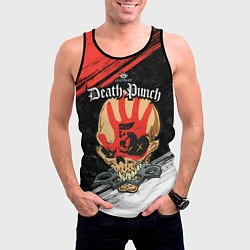 Майка-безрукавка мужская Five Finger Death Punch 7, цвет: 3D-черный — фото 2