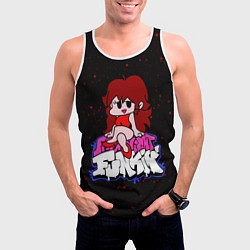 Майка-безрукавка мужская Friday Night Funkin, цвет: 3D-белый — фото 2