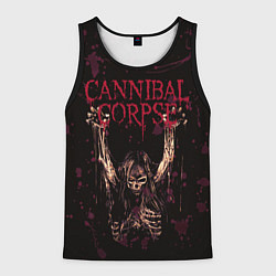 Майка-безрукавка мужская Cannibal Corpse Skeleton, цвет: 3D-черный