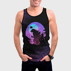Майка-безрукавка мужская GODZILLA ГОДЗИЛЛА, цвет: 3D-черный — фото 2