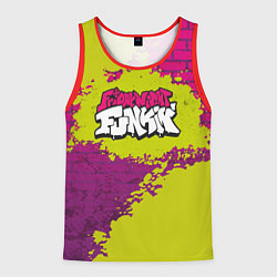 Майка-безрукавка мужская Friday Night Funkin Кислотный, цвет: 3D-красный