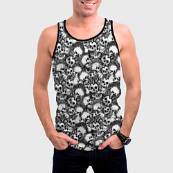 Майка-безрукавка мужская Punks not Dead, цвет: 3D-черный — фото 2