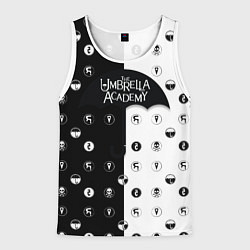 Майка-безрукавка мужская Umbrella Academy, цвет: 3D-белый