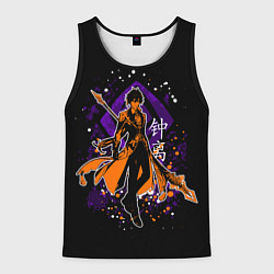 Майка-безрукавка мужская GENSHIN IMPACT, ЧЖУН ЛИ, цвет: 3D-черный