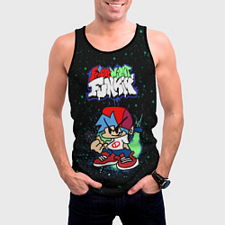 Майка-безрукавка мужская Friday Night FunkinBoyfriend, цвет: 3D-черный — фото 2