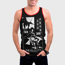 Майка-безрукавка мужская ЧУЯ и ДАЗАЙ бродячие псы, цвет: 3D-красный — фото 2