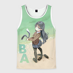 Майка-безрукавка мужская Bunny a Girl, цвет: 3D-белый