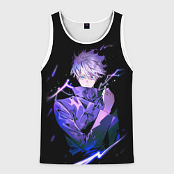 Майка-безрукавка мужская JUJUTSU KAISEN, цвет: 3D-белый