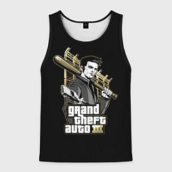 Майка-безрукавка мужская Клод GTA 3, цвет: 3D-черный