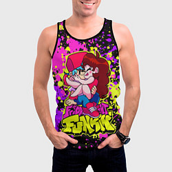 Майка-безрукавка мужская Парень и Девушка Friday Night, цвет: 3D-черный — фото 2