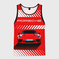 Мужская майка без рукавов PORSCHE ПОРШЕ RED STYLE