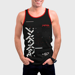 Майка-безрукавка мужская CuberPunk 2077, цвет: 3D-красный — фото 2