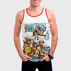 Майка-безрукавка мужская ONE PIECE ВАН ПИС МОРЕ, цвет: 3D-красный — фото 2