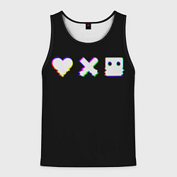 Майка-безрукавка мужская Love Death and Robots Glitch, цвет: 3D-черный