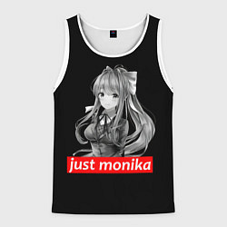 Майка-безрукавка мужская Just Monika, цвет: 3D-белый