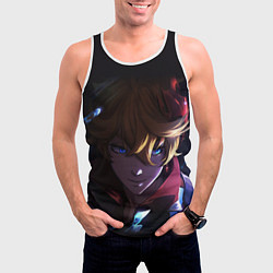 Майка-безрукавка мужская ТАРТАЛЬЯ - GENSHIN IMPACT, цвет: 3D-белый — фото 2