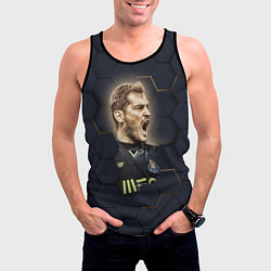 Майка-безрукавка мужская Iker Casillas, цвет: 3D-черный — фото 2