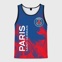 Майка-безрукавка мужская ФК ПСЖ PARIS SAINT GERMAIN, цвет: 3D-черный