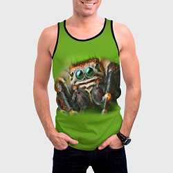 Майка-безрукавка мужская ПАУК ВБЛИЗИ, цвет: 3D-черный — фото 2