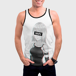 Майка-безрукавка мужская A2 WAIFU, цвет: 3D-черный — фото 2