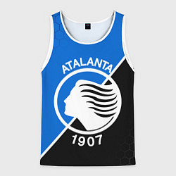Майка-безрукавка мужская FC ATALANTA ФК АТАЛАНТА, цвет: 3D-белый