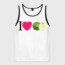 Мужская майка без рукавов I LOVE APPLE