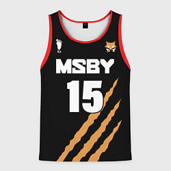 Майка-безрукавка мужская 15 MSBY BLACK JACKALS, цвет: 3D-красный