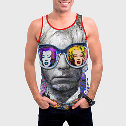 Майка-безрукавка мужская Andy Warhol Энди Уорхол, цвет: 3D-красный — фото 2