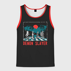Майка-безрукавка мужская Demon slayer, цвет: 3D-красный