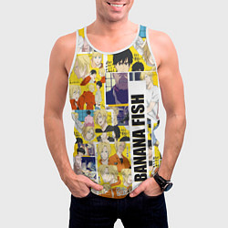 Майка-безрукавка мужская Banana Fish, цвет: 3D-белый — фото 2