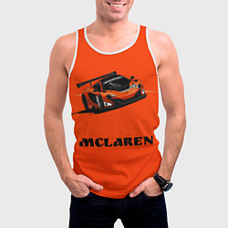 Майка-безрукавка мужская Mclaren, цвет: 3D-белый — фото 2