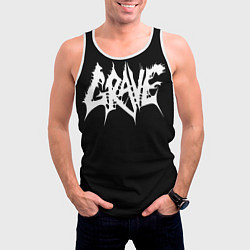 Майка-безрукавка мужская Grave, цвет: 3D-белый — фото 2