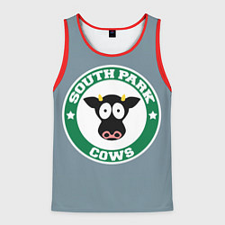 Майка-безрукавка мужская Коровы вперед, цвет: 3D-красный