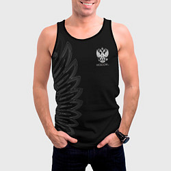 Майка-безрукавка мужская Russia Black Side New 202223, цвет: 3D-черный — фото 2