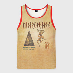 Майка-безрукавка мужская Пущенная стрела - Пикник, цвет: 3D-красный