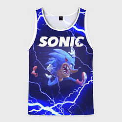 Майка-безрукавка мужская SONIC СОНИК Z, цвет: 3D-белый