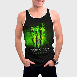 Майка-безрукавка мужская MONSTER ENERGY NEON НЕОН, цвет: 3D-белый — фото 2